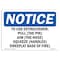 Signmission OSHA Notice, 5" Height, To Use Extinguisher Pull (The Pin) Aim Sign, 7" X 5", Landscape OS-NS-D-57-L-18689 - alternate 1